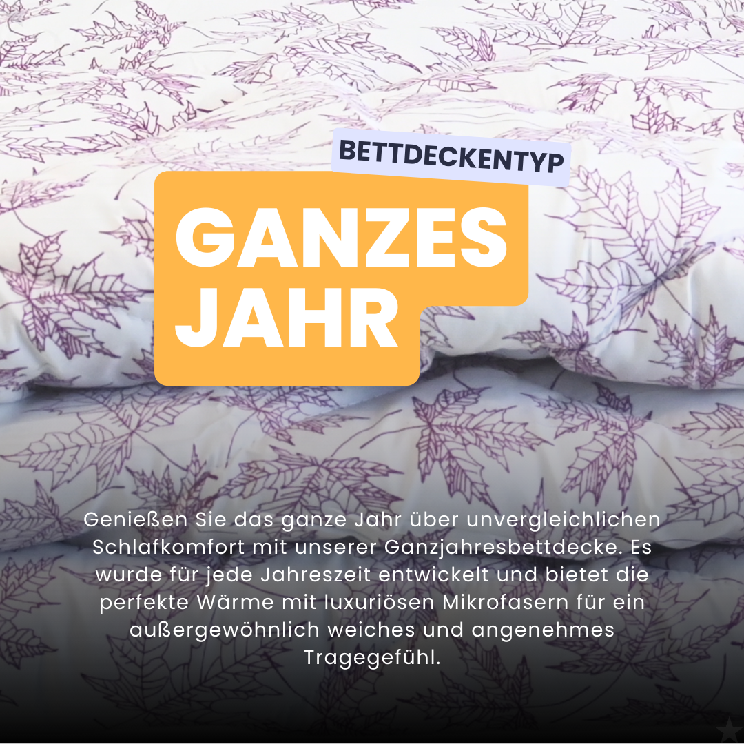 HappyBed veilchenblätter - Für das ganze Jahr geeignet