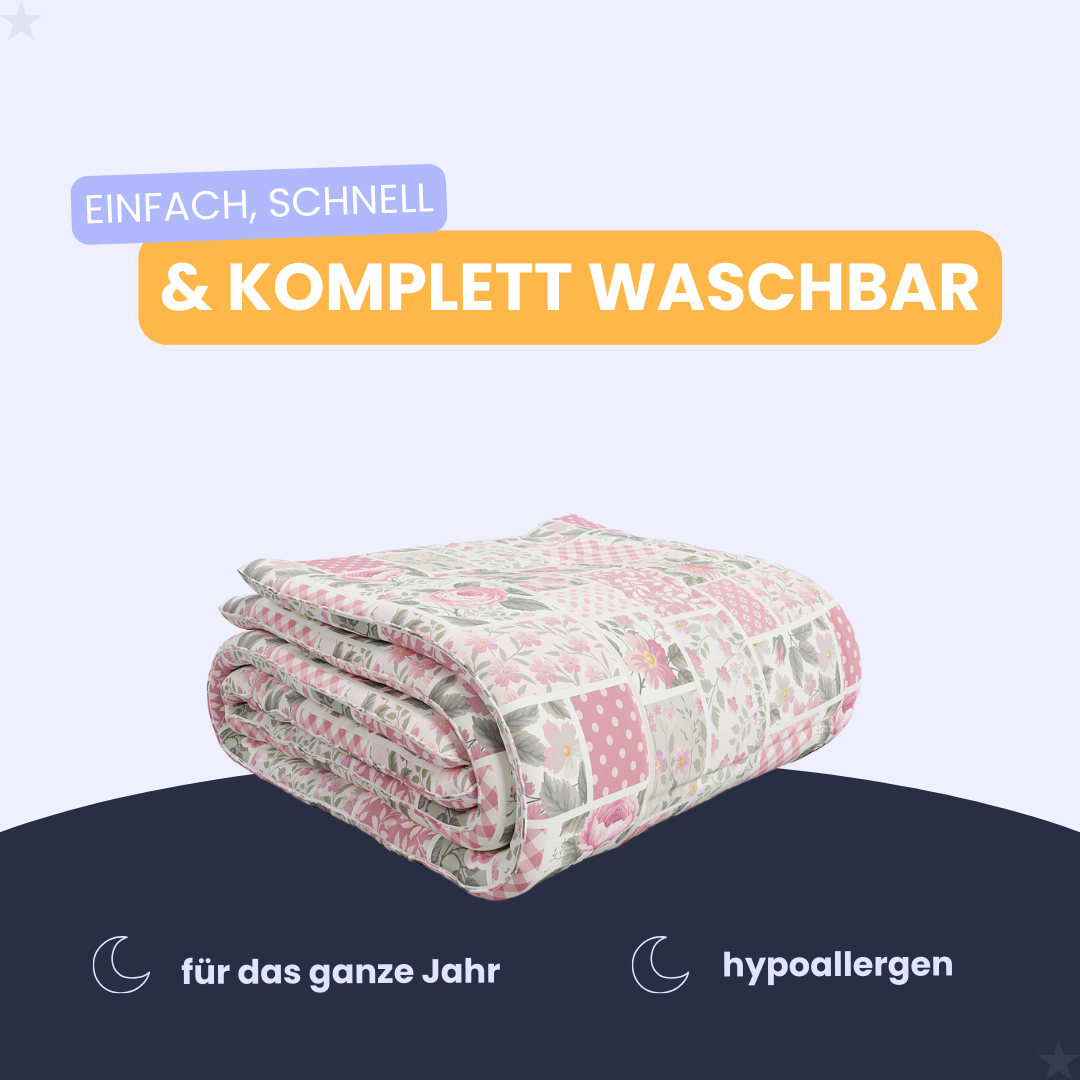 Happybed Pinkpatch - Für das ganze Jahr geeignet