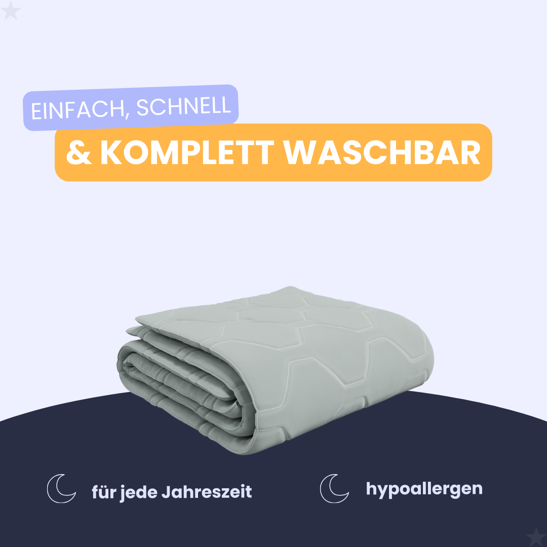 HappyBed Grey - Verstellbare Bettdecke für jede Jahreszeit