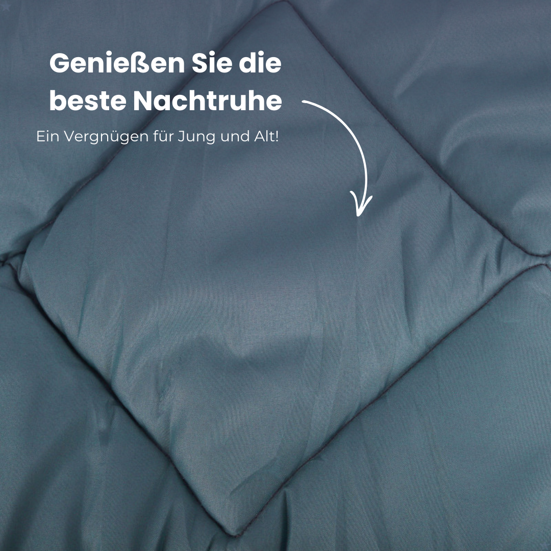 HappyBed | Bluestone - Bettdecke ohne Bezug / Bedruckte Bettdecke - Waschbare Bettdecke ohne Bezug