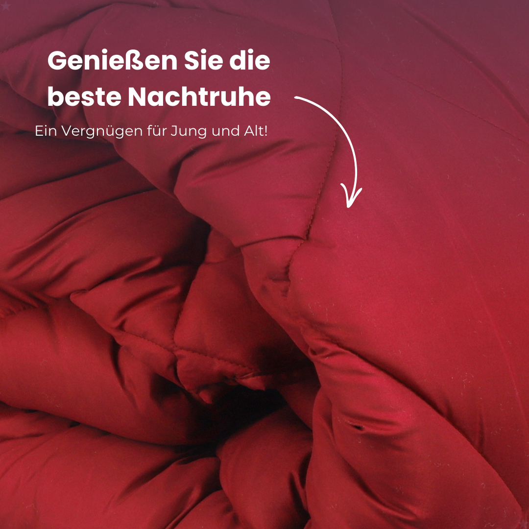 HappyBed | Crimson plum - Bettdecke ohne Bezug / Bedruckte Bettdecke - Waschbare Bettdecke ohne Bezug
