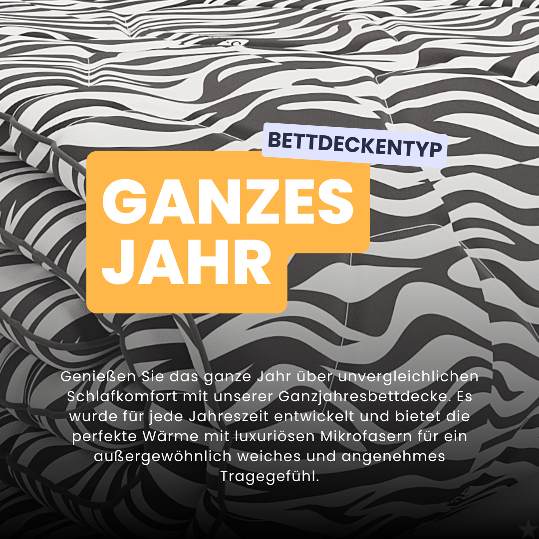 Happybed Zebra - Für das ganze Jahr geeignet