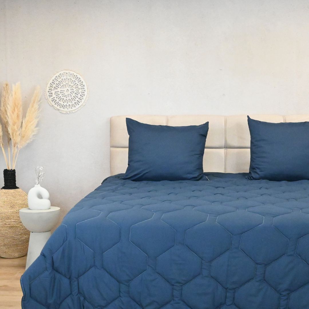 HappyBed Dark Blue - Verstellbare Bettdecke für alle Jahreszeiten
