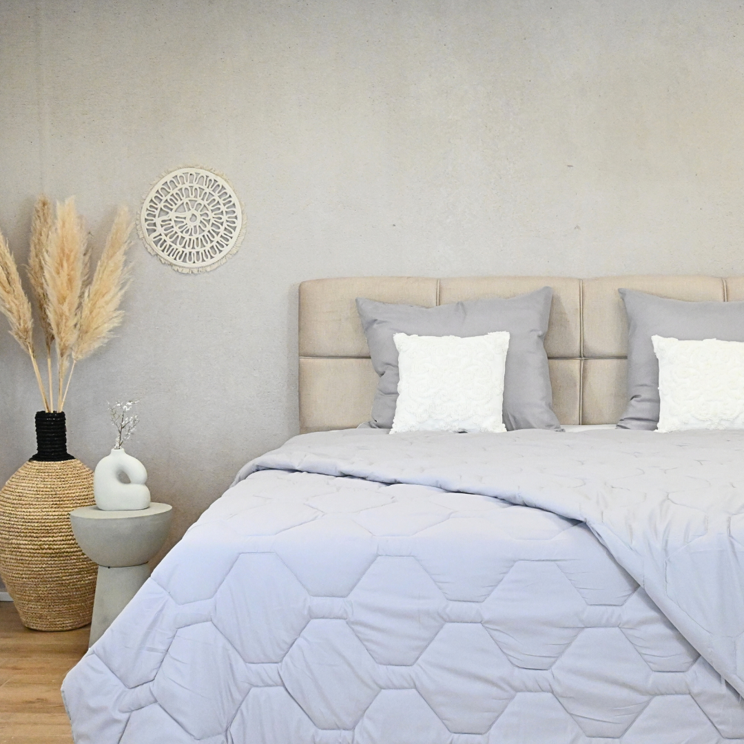 HappyBed grau - Verstellbare Bettdecke für jede Jahreszeit