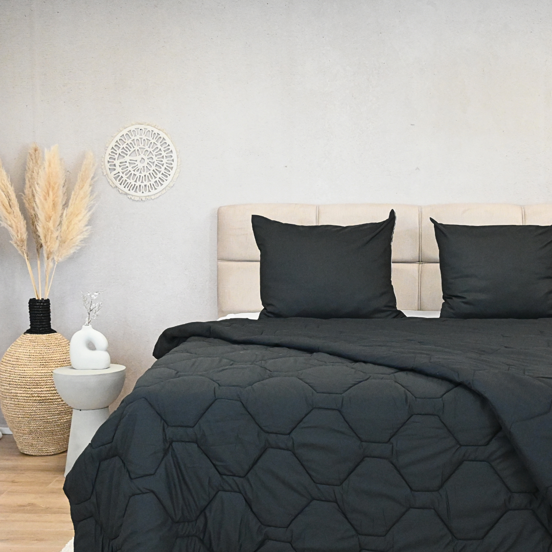 HappyBed Black - Verstellbare Bettdecke für alle Jahreszeiten