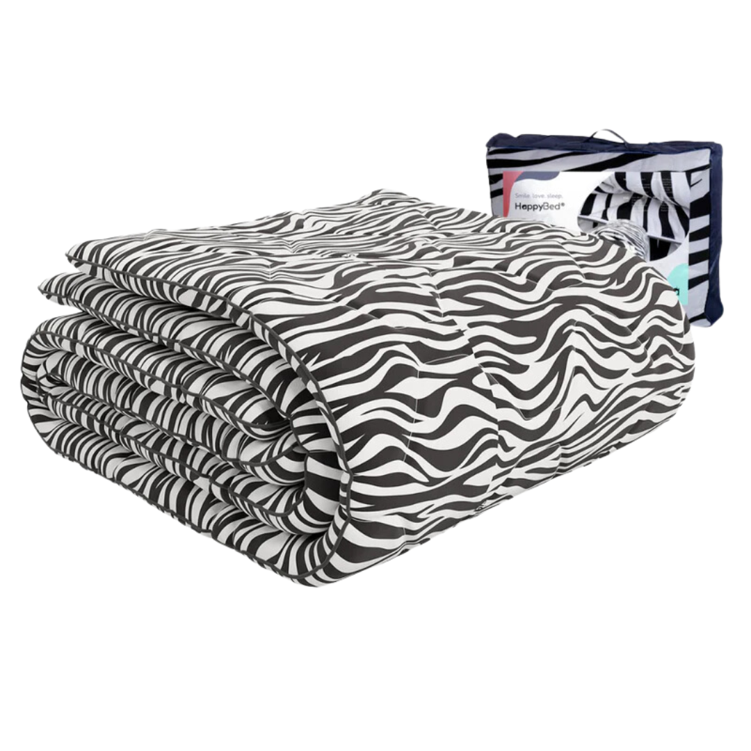 Bettdecke ohne Bezug | Zebra - Bedruckte Bettdecke - Wärmeklasse 2 | für das ganze Jahr geeignet - Waschbare Bettdecke
